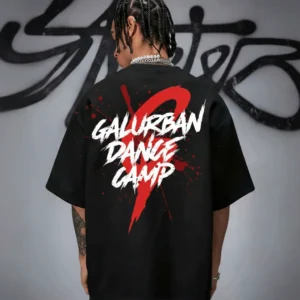 Camiseta Galurban Dance Camp 2025, imagen ilustrativa del diseño